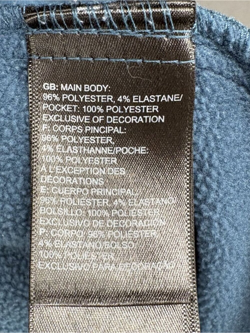 The North Face Men's Full-Zip Hooded Fleece Lined Jacket Large Blue/Teal Outdoor - Picture 5 of 8